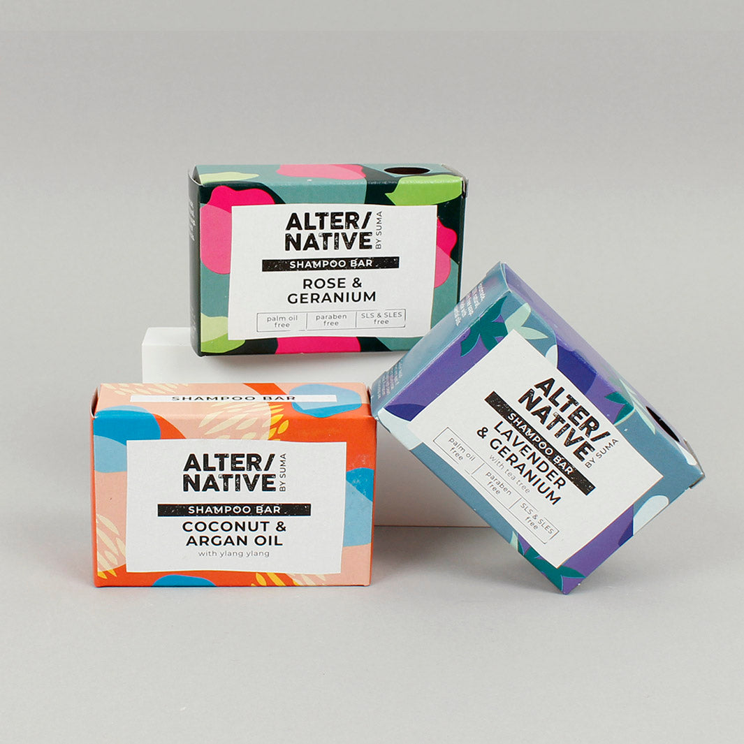 Solid shampoo bars from Alter/Native