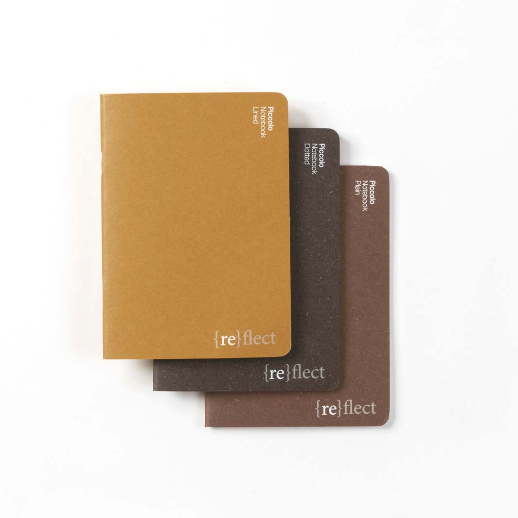 Set of 3 Stitched Notebooks - Piccolo (A6) - Beer