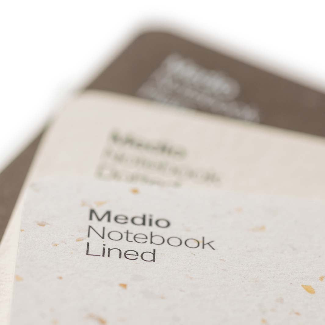 Set of 3 Stitched Notebooks - Medio (A5) - Cafe