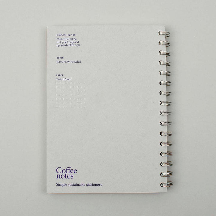 Dotted Wirobound Notebook - Medio (A5) - Grey
