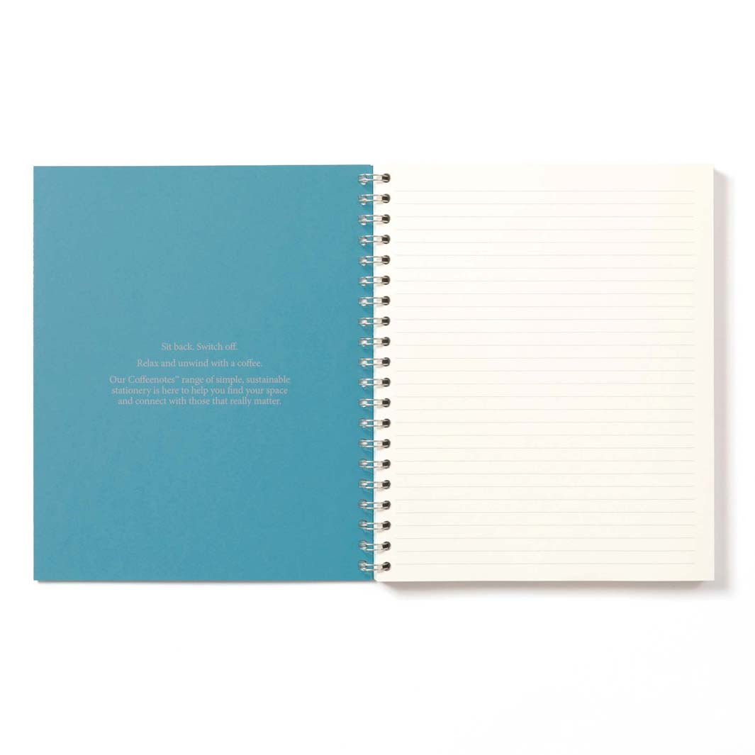 Lined Wirobound Notebook - Medio (A5) - Azzuro
