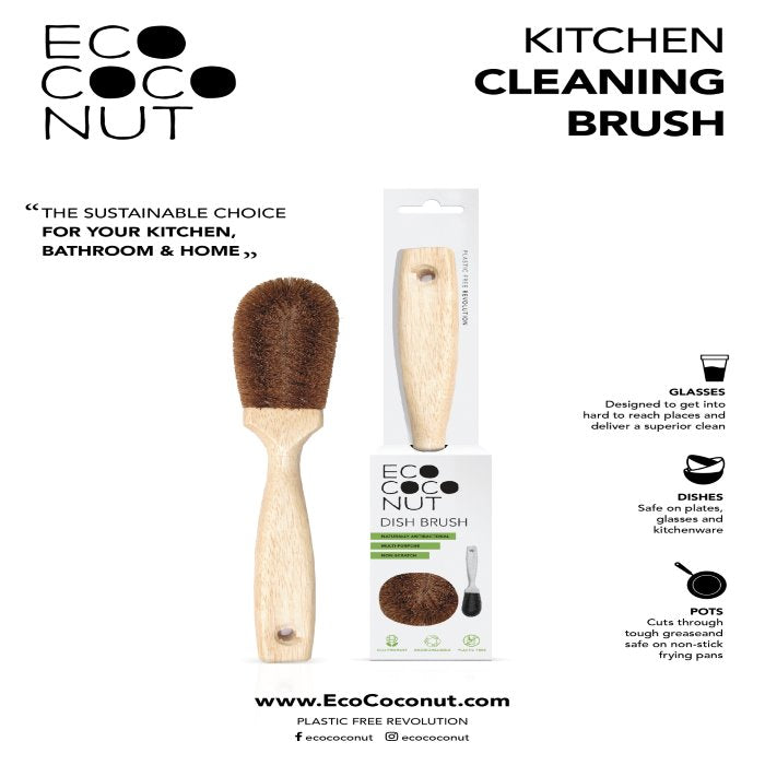 *NQP* Coconut Fibre Kitchen Dish Brush