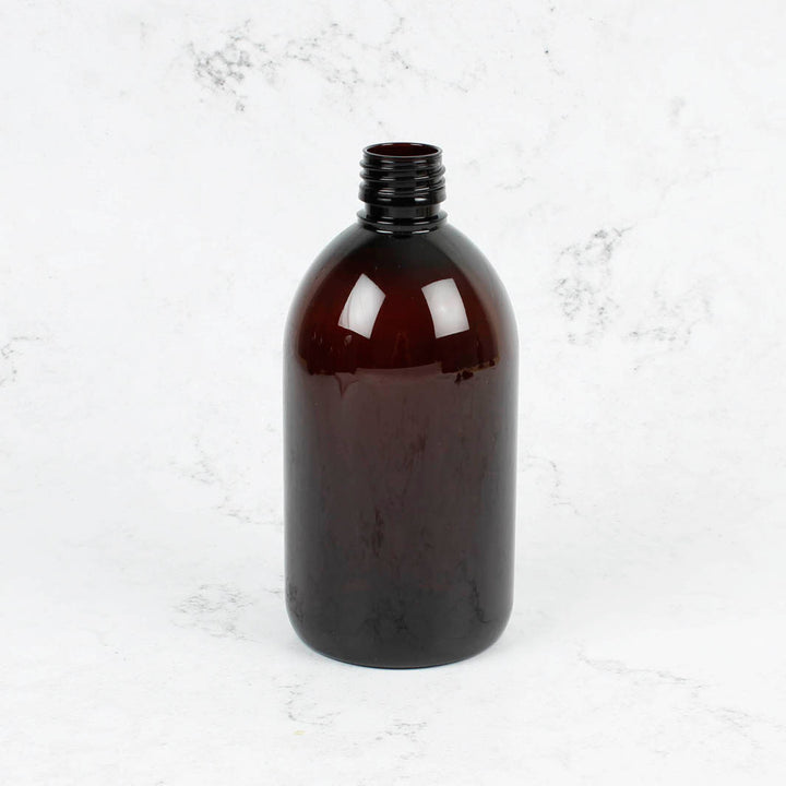 Amber PET Bottle (No Cap) - 500ml