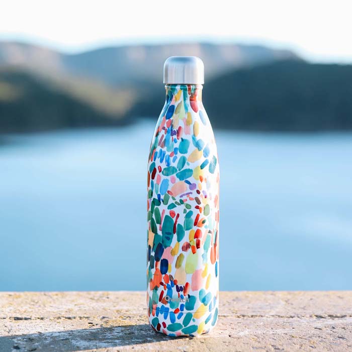 *NQP* Insulated Stainless Steel Bottle - 1 Litre - Arty