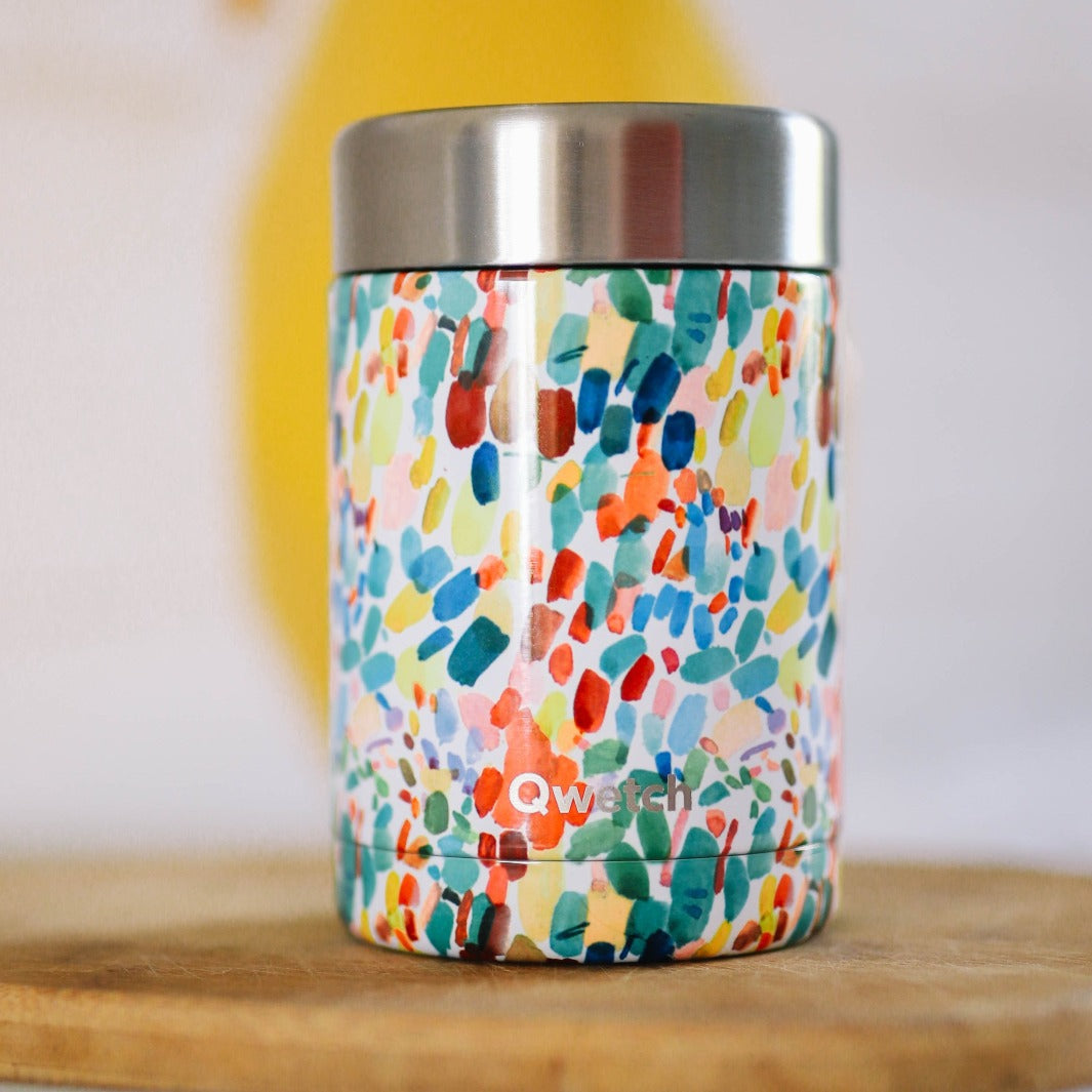 *NQP* Insulated Stainless Steel Food Jar - Arty - 600ml