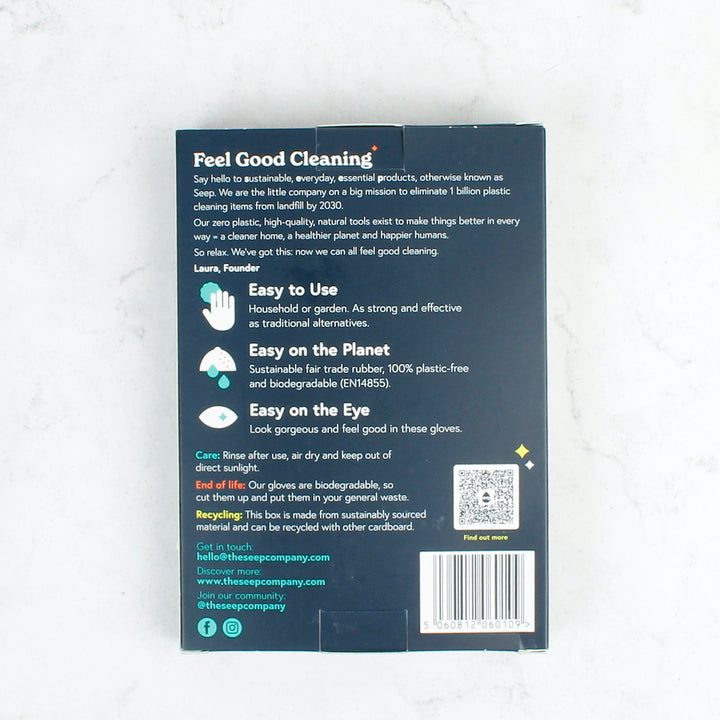 Sustainably Sourced Rubber Gloves - Turquoise