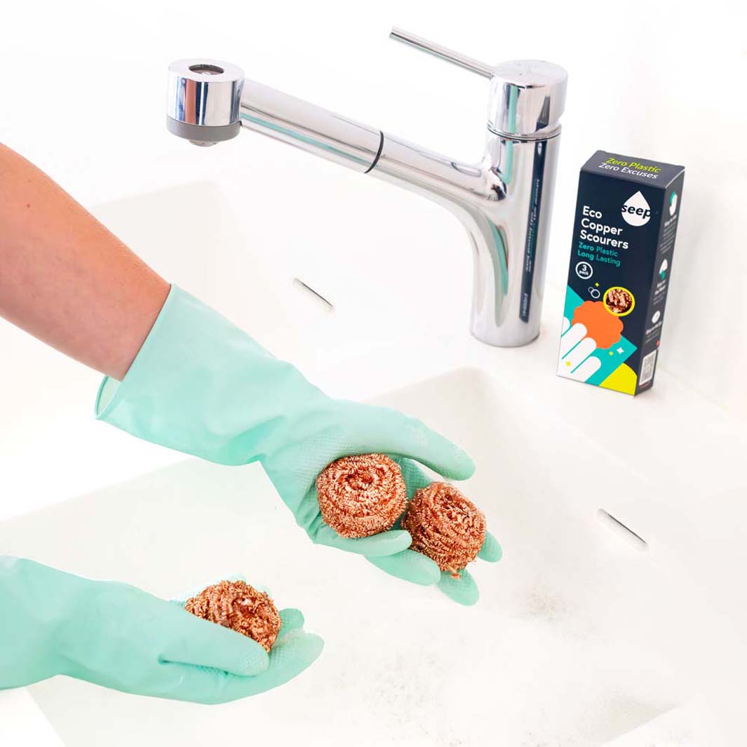Sustainably Sourced Rubber Gloves - Turquoise