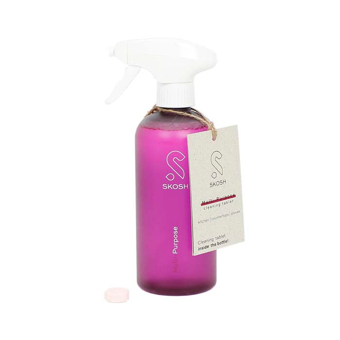 *NQP* Recycled Plastic Spray Bottle with Multi-Purpose Cleaning Tablet