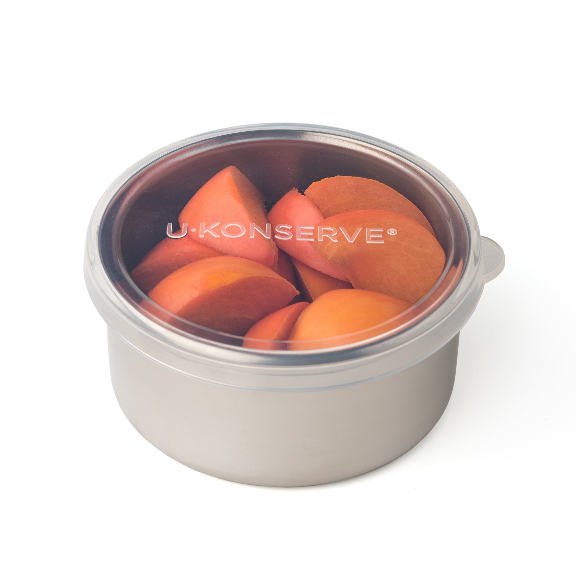 Round Container with Silicone Lid - Clear