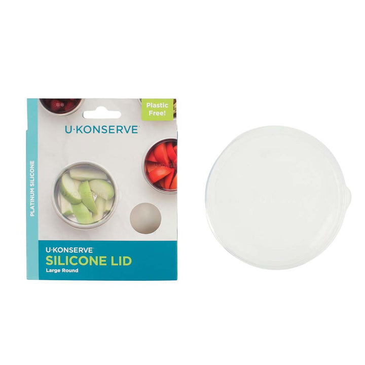 Replacement Silicone Lid For Round Container- Clear