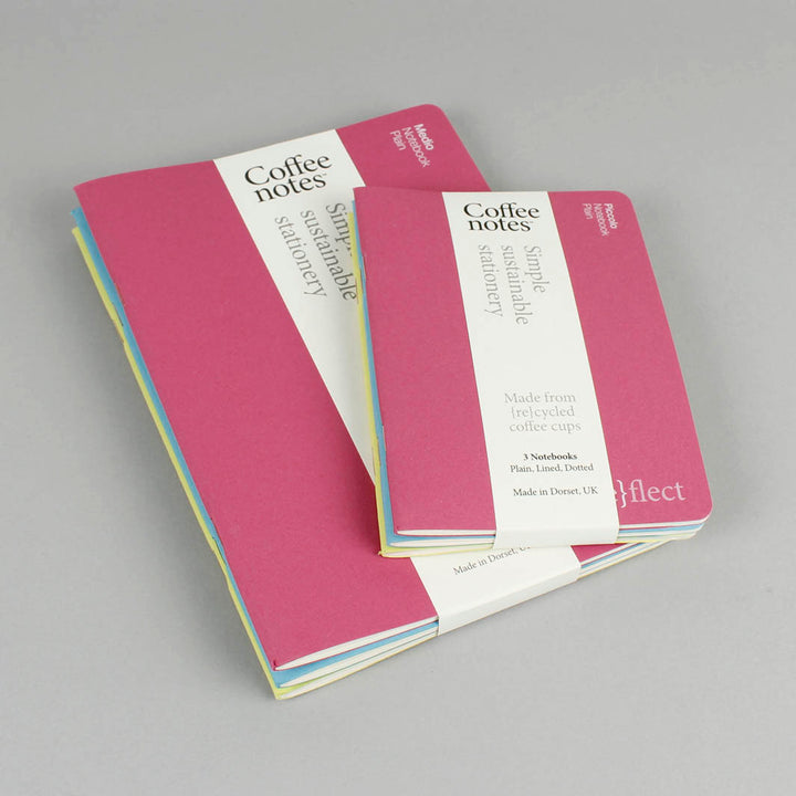 Set of 3 Stitched Notebooks - Medio (A5) - Vibrant