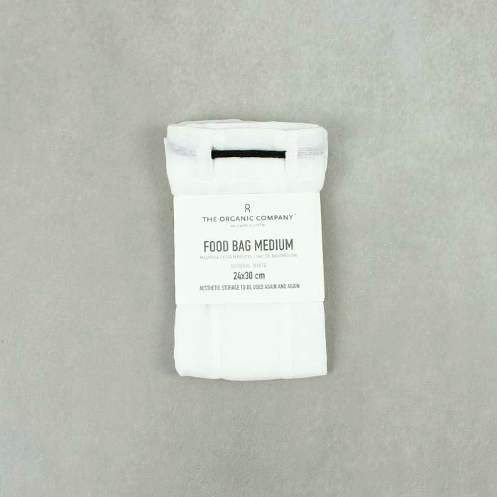 Medium Food Bag - Natural White (24 x 30cm)