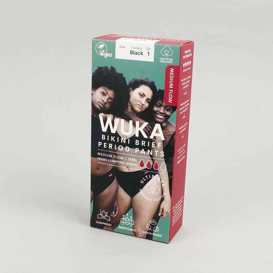 WUKA Ultimate Period Underwear - Bikini Brief - Medium Flow