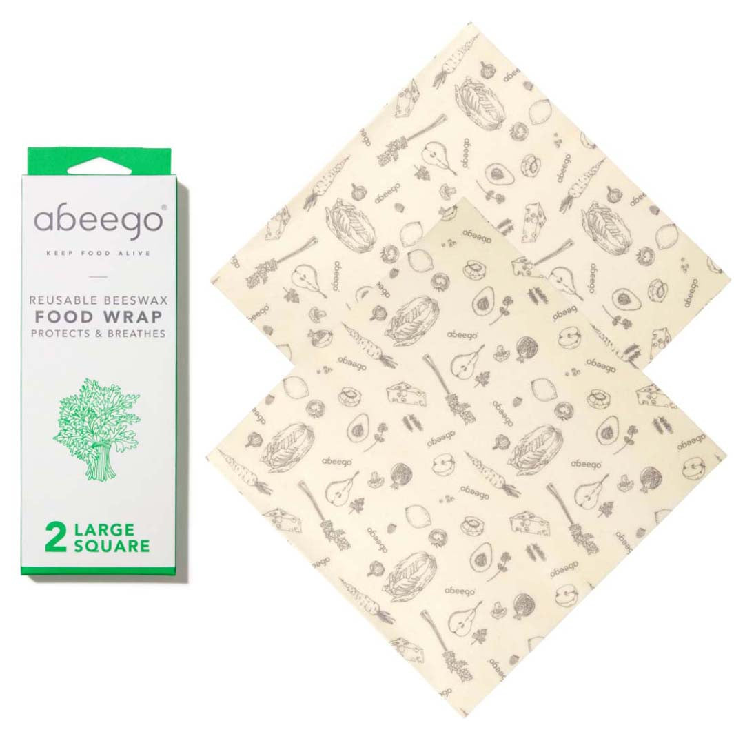 Abeego Beeswax Food Wraps - 2 Large Squares