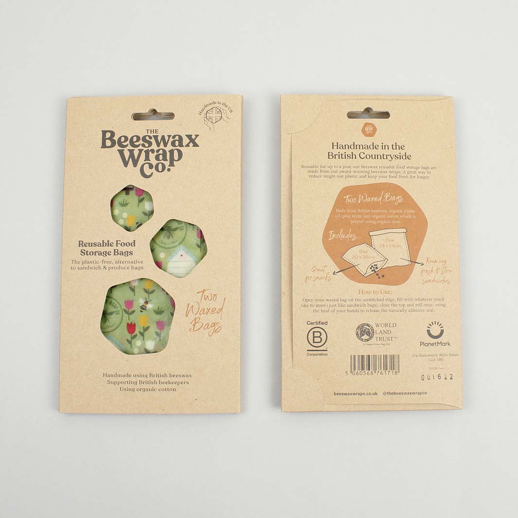 Beeswax Storage Bags - Set of 2 - Meadow