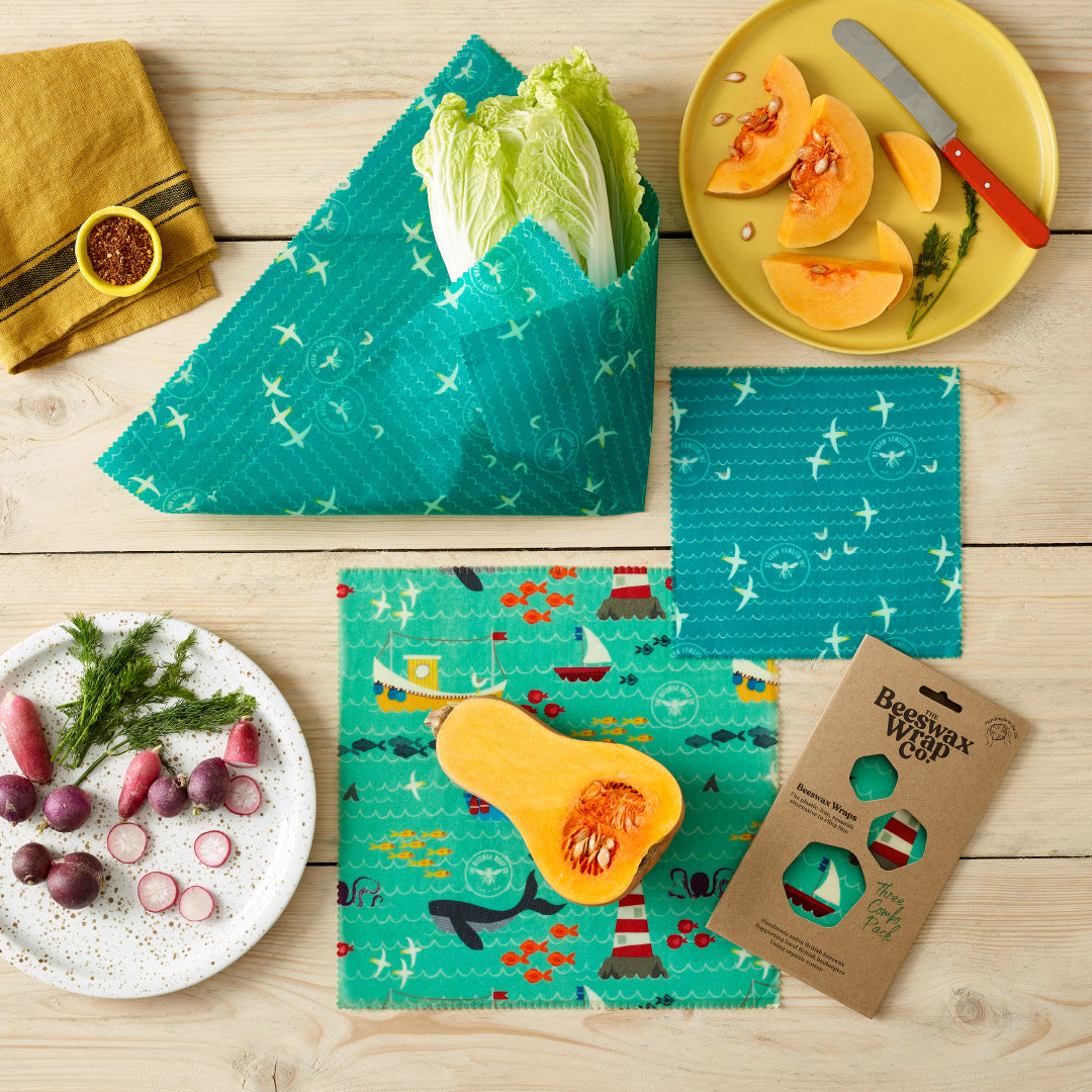 Naked Beeswax Wraps - Assorted Patterns