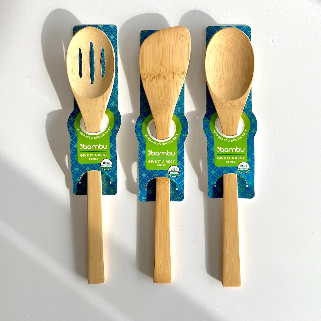 Bamboo 'Give It A Rest' Utensils