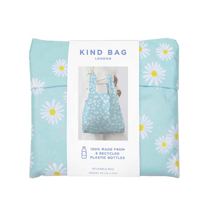Blue Daisy Reusable Shopping Bag - Medium