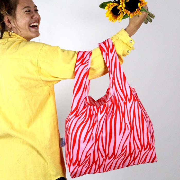 Zebra Reusable Shopping Bag - Medium