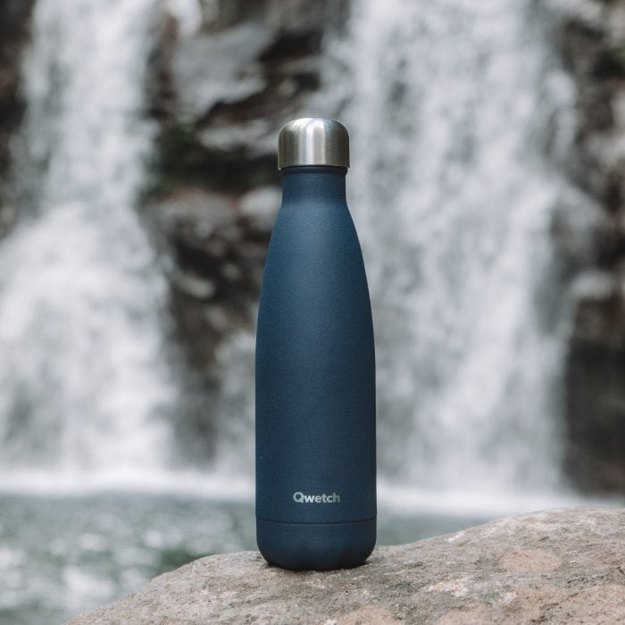 *NQP* Insulated Stainless Steel Bottle - Granite Midnight Blue - 260ml