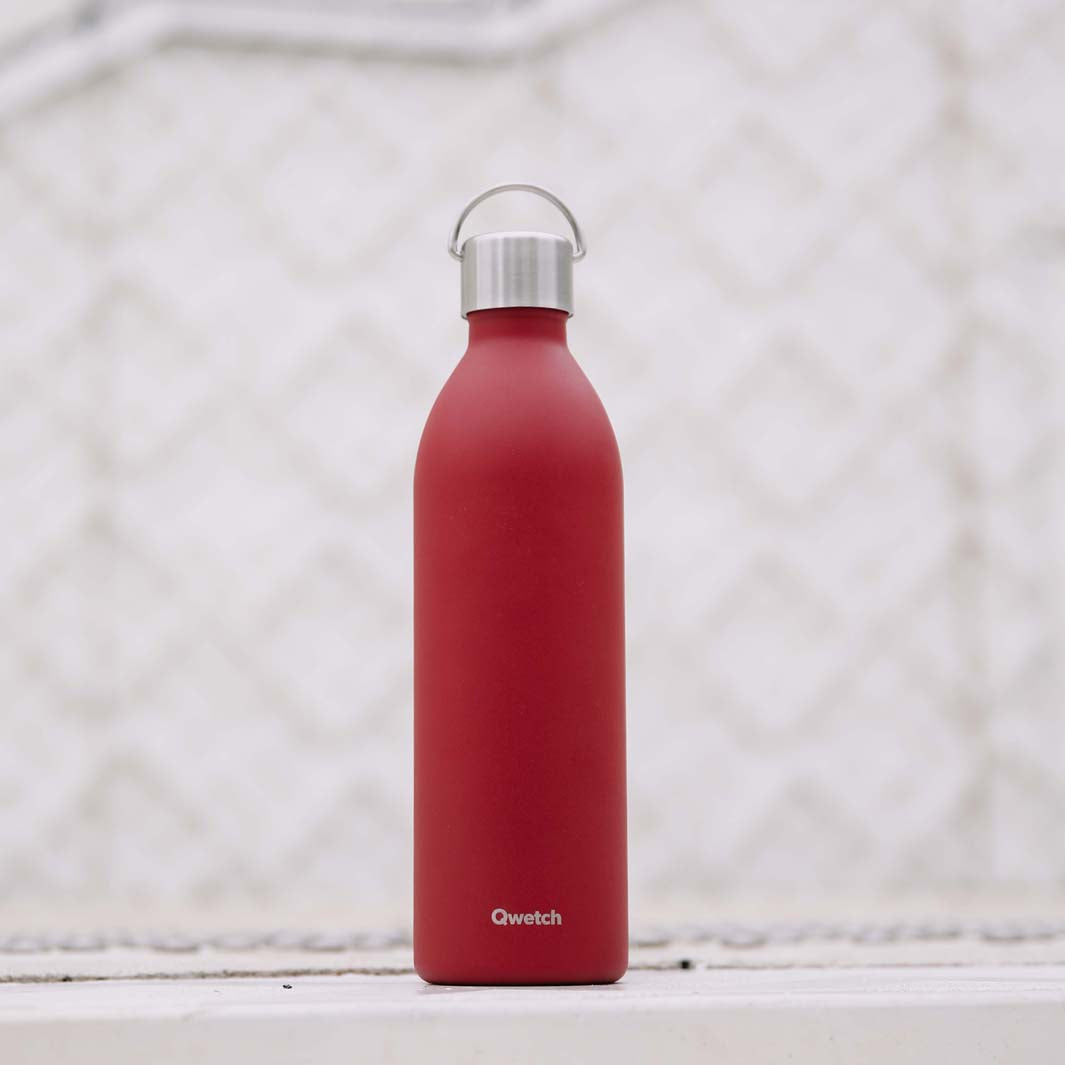 Insulated Stainless Steel 'Active' Bottle - 1L - Plain Colours