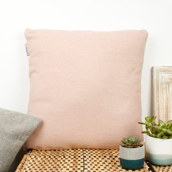 Recycled Wool Cushion - Dusty Pink