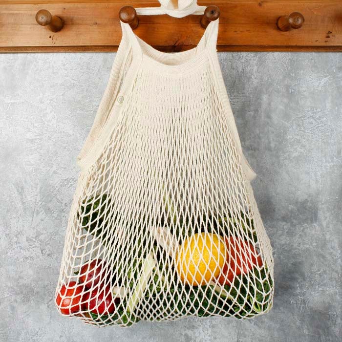 *NQP* Organic Cotton Long Handled Shopping Bag